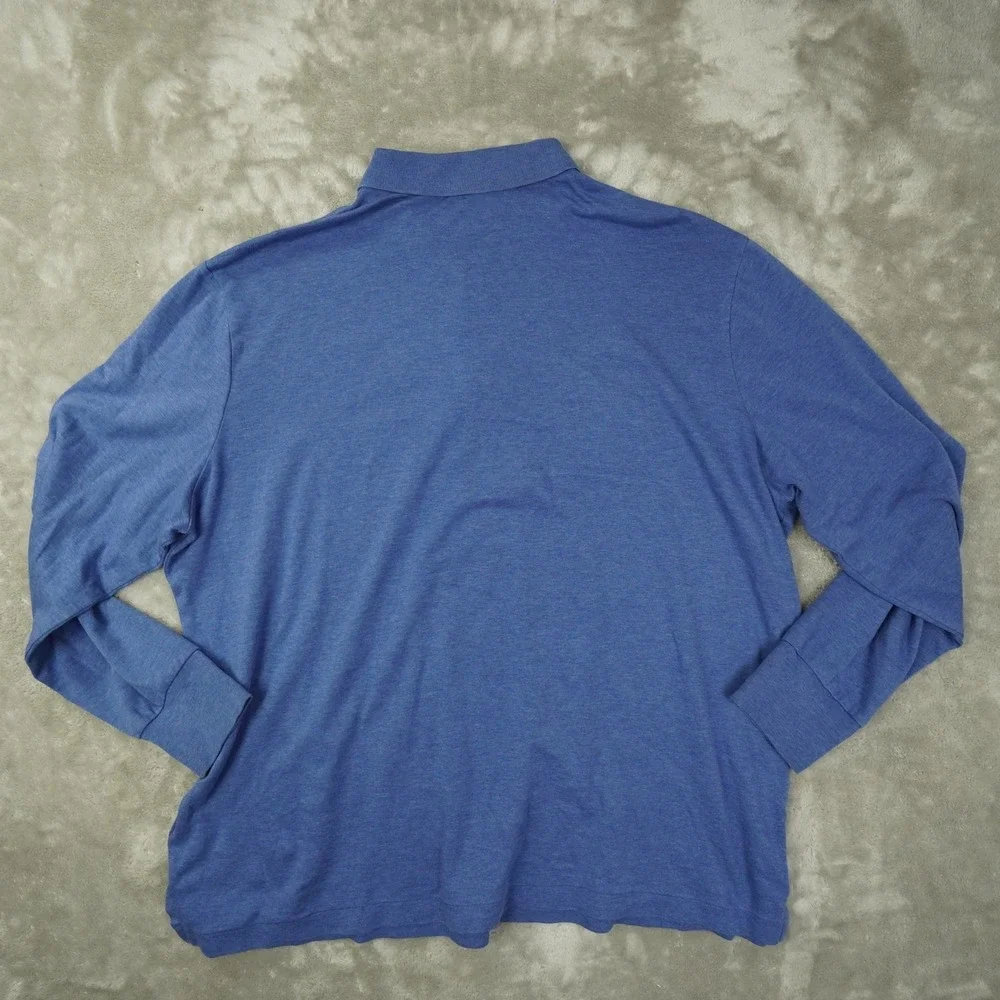 Polo Ralph Lauren Classic Fit Polo Shirt Men's XL Blue Long Sleeve Preppy